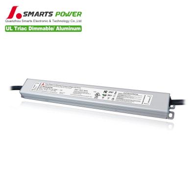 China ultra slim constant voltage 277v input 24v dimmable led triac driver 60w slim size led power supply 300*32*20mm for sale