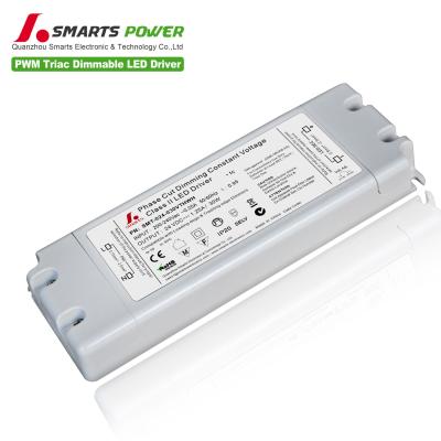 China 12v 24V Triac Dimming Flicker Free Constant Voltage Dimming Slim Switch Led Driver 155*54*20mm for sale