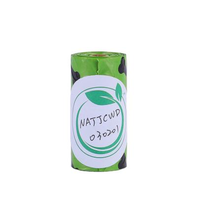 China Sustainable Custom Stocked Printed Disposable Eco Friendly Pet Poop Bag for sale