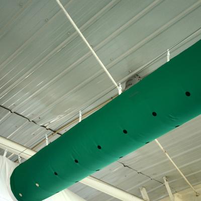 China The traditional special design supermarket warehouse food industry using flame retardant fabric air ventilation column with holes or jets for sale