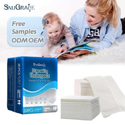 China Unisex Adults PE Film Disposable Urine Pad for Medical and Household Incontinence Care for sale