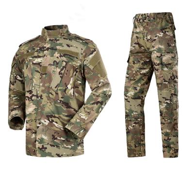 China Rip-Stop Men's Tactical Jacket And Army Combat Pants Set Camouflage Woodland Hunting ACU Military Uniform for sale