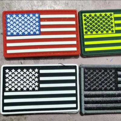 China For Backpack Hat Rubber Hook And Loop Supported Tactical Morale Patch America Flag Hooks For Hat Backpack for sale