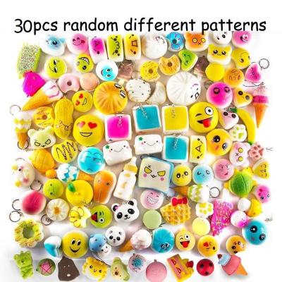 China Slow Rising and Scented Squishy Cake of 30 PCS Mini Slow Rising Squishies Set Panda Donut Bread Banana Buns and more for sale