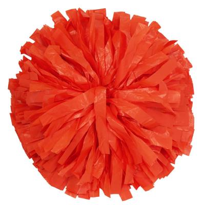 China Mix Color Yiwu Panda Cheerleading Cheerleader Pom Poms 6 Inch Matte Red Plastic Hand Grip Cheerleader Pom Poms for sale