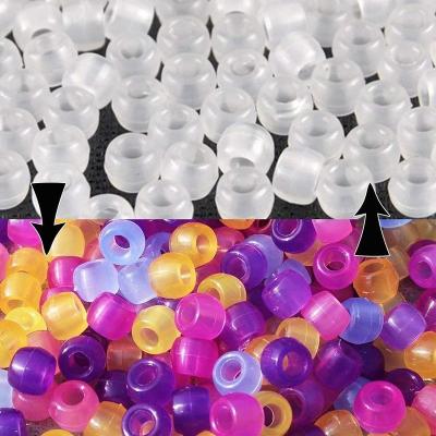 China DIY Beads For Kids Panda DIY UV Beads Color Changing Plastic UV Reactive Beads For Jewelry Making Change UV Color In Sun Pony Beads for sale