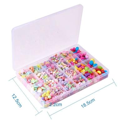 China DIY For Kids Jewelry Making With Plastic Organize Box DIY Beads Kit for sale