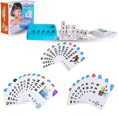 China Teaches Word Recognition 2 in 1 Matching Game Educational Letter Learning Toys for Kids Teaches Word Recognition Spelling Increases Memory for sale