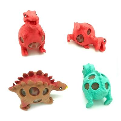 China Stress Ball Dinosaur With Gel Bead Stress Ball TPR Squishy Animal Squishy Ball ADHD Wiggle Toys for sale