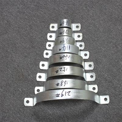 China Durable Galvanized Saddle Clamps Strengthening Hoop Street Sign Steel Hoop Iron Flat Iron Galvanized Hoop for sale