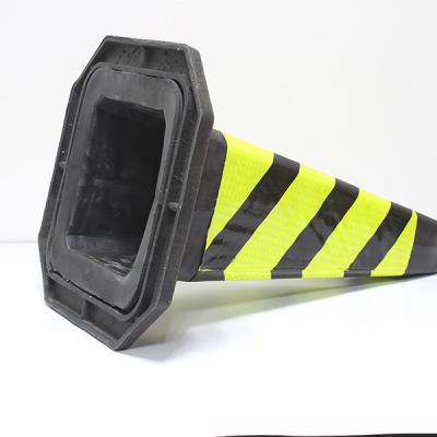 China High Visibility Easy Portable Square Reflective Road Cone Road Safety Cones Warning Cone for sale