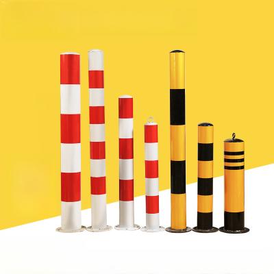 China High Visibility Selected High Quality Galvanized Steel Pipe Material Warning Post Durable Sturdy Safety Warning Post Traffic Warning Post for sale