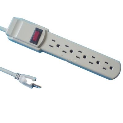 China ZHONG XING America Power Strips Residential/Multipurpose 5 Outlet Extension Outlet for sale