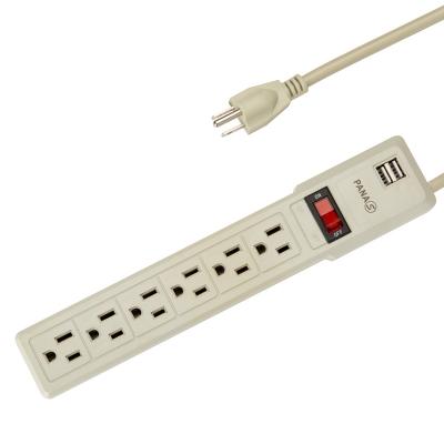 China ZHONG XING America Residential/Multipurpose Power Strip with USB Ports for sale