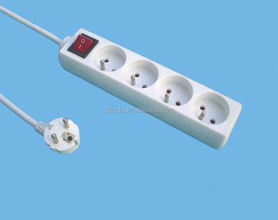 China Kids Feature French Type Extension Socket With Multi Switch Outlets for sale