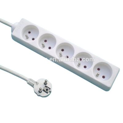 China Hot Selling France 5 Way Safety Extension Electrical Socket for sale