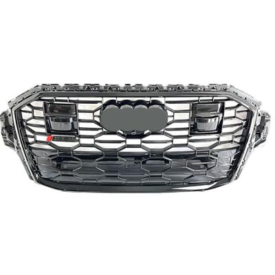 China For Sport Approval New Style ABS Front Grill For Audi Q7 Radiator Honeycomb Grills Front Bumper Grill RSQ7 Frame Quattro Style 2021-2022 for sale