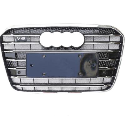 China Car Grill Accessories For Audi A6 S6 A6L Change To 2012-2015 High Quality Center Grille 85cm*12cm*50cm S6 W12 Front Bumper Grille Honeycomb for sale