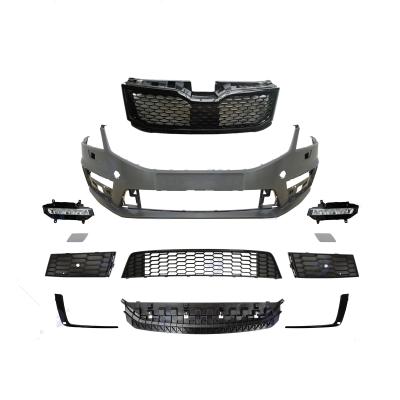 China PP+ABS Front Bumper for VW Skoda Octavia 2018 2019 upgrade rs /vrs 2017 with grille for sale