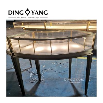 China Factory Supply Luxury Jewelry Showcase Display Jewelry Showcase Design High End Furniture With Led Lights for sale