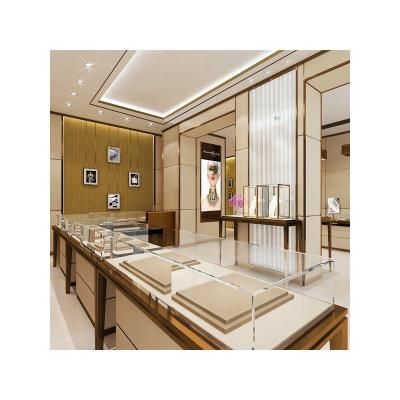 China Luxury One-stop Service Custom Made Factory Supply Gold Jewellery Shop Counter Design , Gold Jewellery Counter for sale