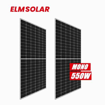 China Solar Home System High Efficiency PV Module Half Cell 550W 560 Watt Mono Solar Panel Solar System Panels For Home for sale