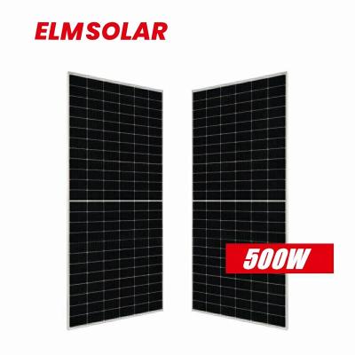 China Solar Home System Factory High Efficiency Half Cell 500W 550W Mono Solar Panel Solar System Panels For Home Use for sale