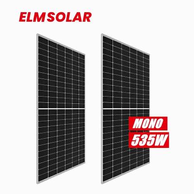 China Solar Home System ELM custom black or sliver frame 500w 535w 550w mono pv panels 182mm cells with cheap price for sale