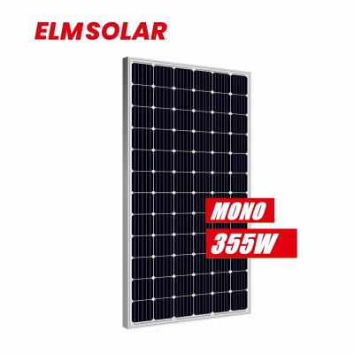 China Hot Selling ELM Manufacture Clean Energy Solar Home System 166mm Mono Cells 355w PV Half Panels For Home Use for sale