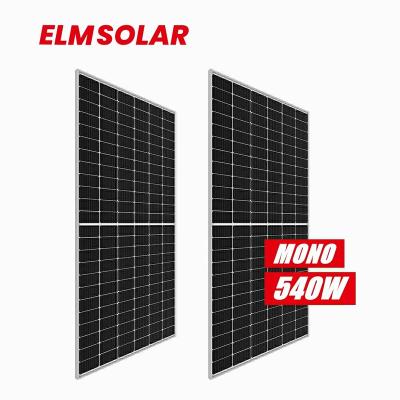 China Wholesale ELM Solar Plant 188mm Home System Half Cell PV Panels 500w 520w 530w 540w Mono Bifacial Solar Panel for sale