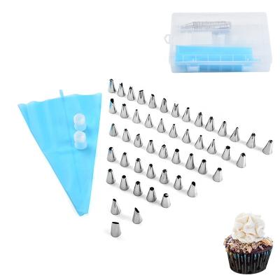 China 48 Sustainable Stainless Steel Nozzles Baking Set Cake Icing Pipe Pastry Baking Nozzles for sale