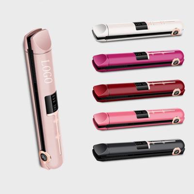 China USB Outdoor Hair Straightener Cordless Mini Hair Straightening Cordless Flat Iron for sale