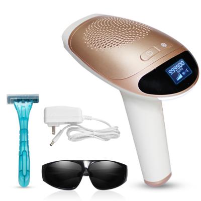 China 2021 Custom Logo Best Mini Beauty Machine Painless Face Skin Tightening Fixed Laser IPL Hair Removal Home Handheld Device for sale