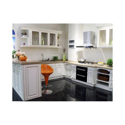 China PANEL Modular Kitchen Cabinets High Quality Luxury White Kitchen Cabinet Customize Personalized Kitchen Cabinets for sale