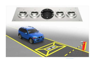 China Durable Airport Security Scanner Vehicle Inspection System With Car Plate Recognition for sale