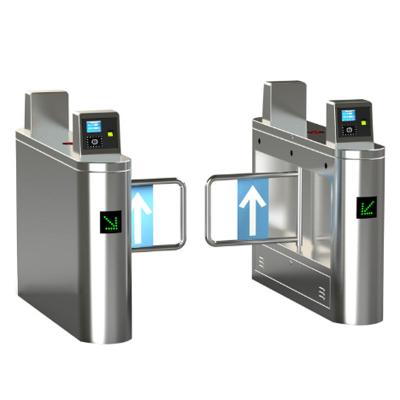 China 304 Stainless Steel Swing Barrier Gate Electronic Security Entrance Sliding Turnstile for sale