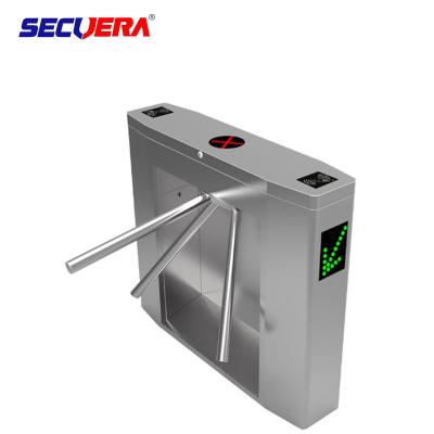 China Entrance Low prices Access control 304 stainless steel security flap turnstile with fingerprint reader /face recognition for sale