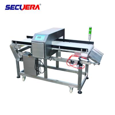 China 304 SS Food Grade Metal Detectors Small Sachet Air Jet Blast Rejection Waste Box for sale