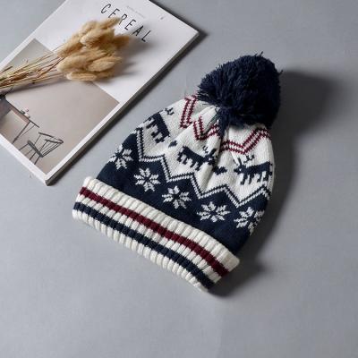 China 2019 Newest COMMON High Quality Cute Baby Boy Girl Antlers Knitted Winter Hat for sale