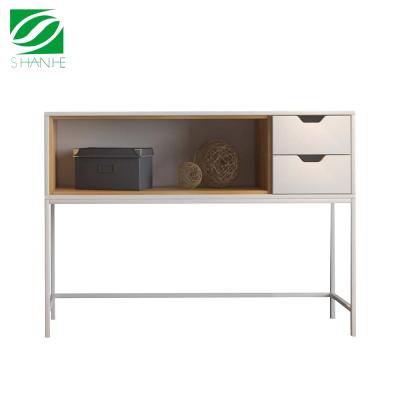 China Shanhe Modern Living Room Luxury Solid Wood 2 Drawer Console Table for sale