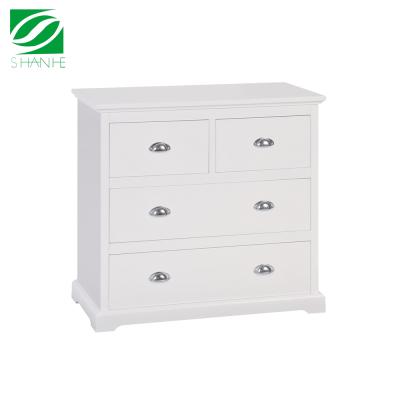 China Shanhe White Pine Wooden Chest of 6 Drawers Solid Wood for sale