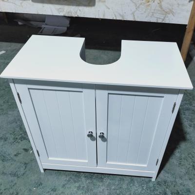 China Shanhe Modern Bathroom Basin Cabinet White Sink Cabinet for sale