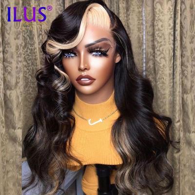 China Body Wave HD Lace Frontal Wigs Brazilian Hair Glueless 1B/27 Color Body Wave 360 ​​Full Lace Frontal Hair Wigs For Black Women Bob Wig for sale