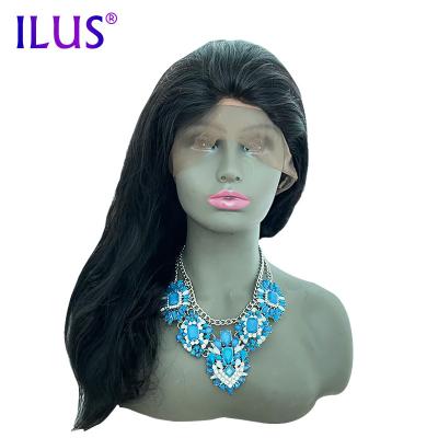 China Free Shipping Hot Selling Silky Straight Wave Full Lace Wig 1B Color HD Straight Lace Wig 100 Virgin Hair Frontal Wigs For Black Women Customized for sale