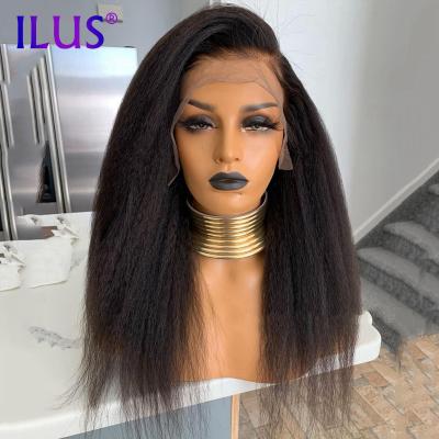 China Virgin Brazilian Straight Hair Body Wave Wig HD Black Color Lace Front Human Hair Wig Curly Curly Natural Hairline 150 for sale