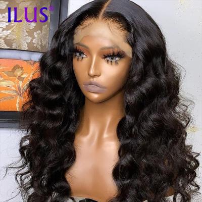 China Wholesale Cheap Curly Curly Hair HD Wigs Lace Frontal Wig 100% Loose Wave Hair Wig 13x4 HD Lace Frontal Hair 180% 50 Inches for sale