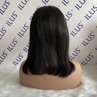 China Natural Color Bob Straight Wigs Cheap Factory Short Silky Straight Wave Lace Front Wigs For Black Women HD Front Wig 13x6 With Transparent Lace for sale