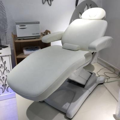 China EUROPEAN CE 3 Motors Warm White Motors Electric Salon Furniture Sale Bed Beauty Bed Electric Facial Chair For Beauty Salon for sale