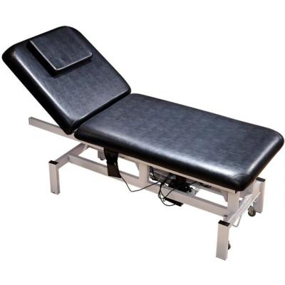 China Beauty Design Modern Adjustable Popular Salon Black Electric Facial Bed for sale