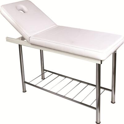 China Strong White Head Lift Disassembly Adjustment Bed Beauty Foot Beauty Stainless Steel Good Quality Facial Bed for sale